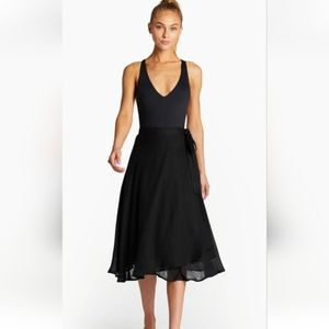 Vitamin A Linen Wrap Skirt